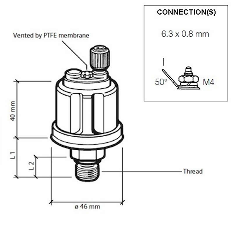 pressure senders 0-25bar